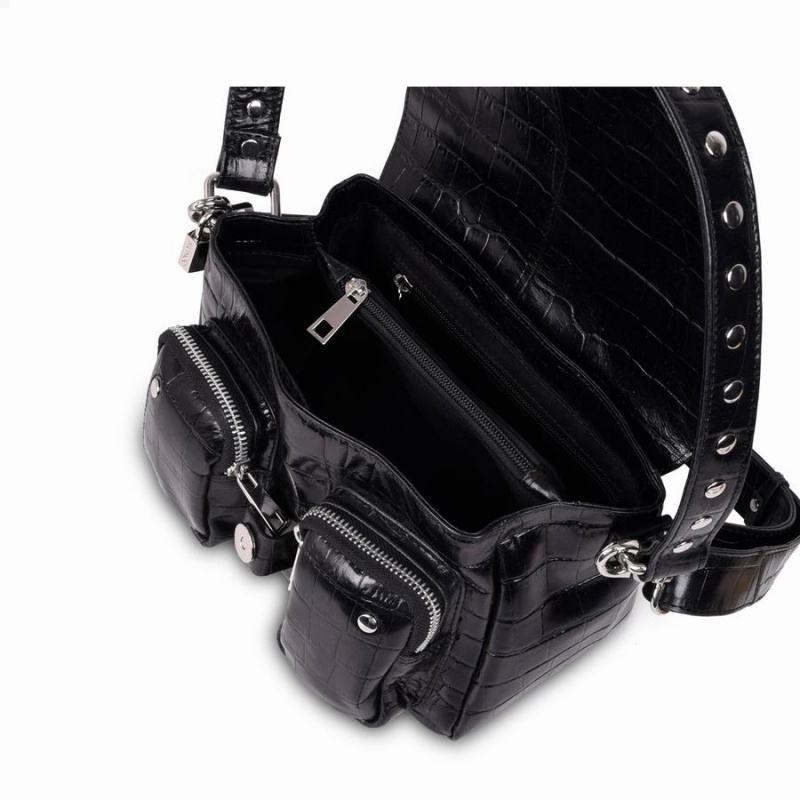 Women's Núnoo Honey Texas Shoulder Bags Black | ELH6588MC