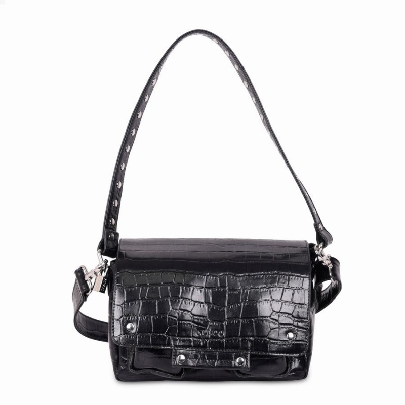 Women\'s Núnoo Honey Texas Shoulder Bags Black | ELH6588MC