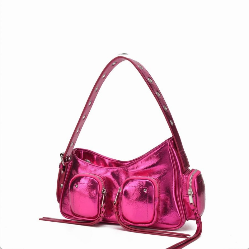 Women's Núnoo Jennifer Pocket Recycled Cool Shoulder Bags Pink | ARP333LY
