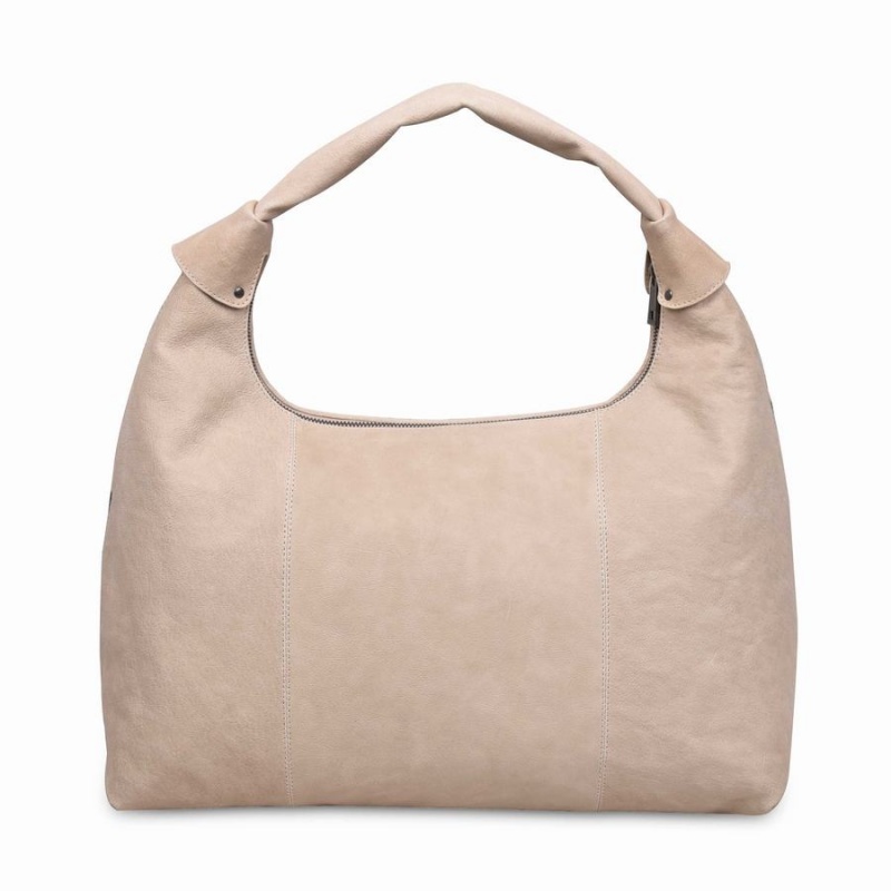 Women's Núnoo Maxi Dandy Braided Nature Shoulder Bags Beige | TXK7815JJ