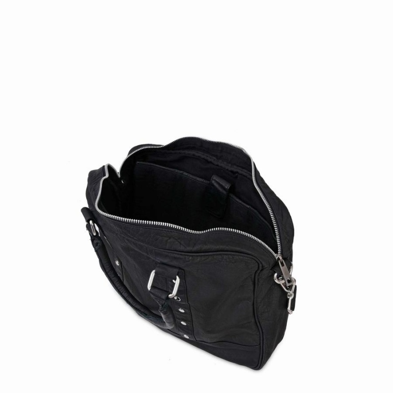 Women's Núnoo Naomi Washed Travel Bags Black | IRX959FJ