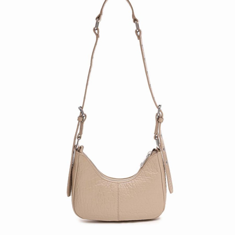 Women's Núnoo Palma New Zealand Shoulder Bags Beige | CRX126HZ