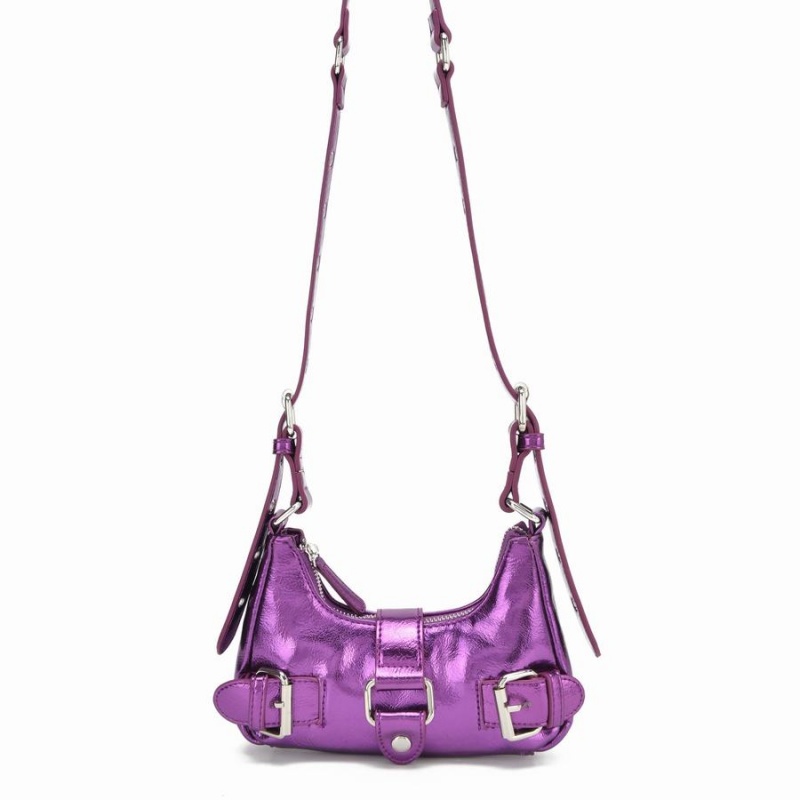 Women\'s Núnoo Palma Recycled Cool Shoulder Bags Purple | QJE2667FN