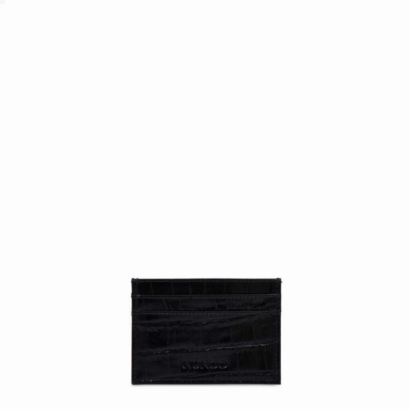 Women\'s Núnoo Pixie Texas Wallets Black | QJD6592KZ