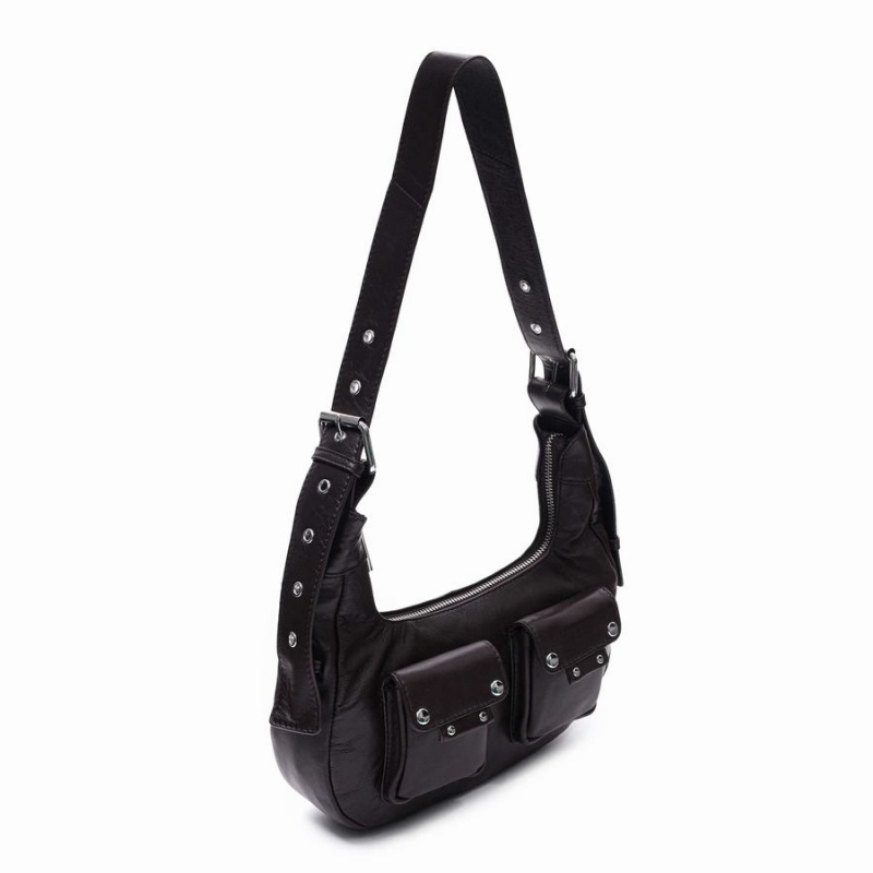 Women's Núnoo Sally Small Sheep Shoulder Bags Brown | KEH812VE