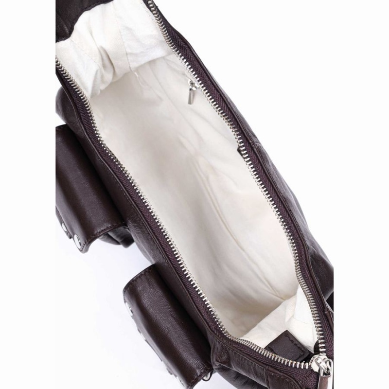 Women's Núnoo Sally Small Sheep Shoulder Bags Brown | KEH812VE