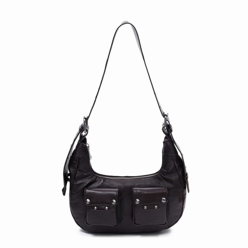 Women\'s Núnoo Sally Small Sheep Shoulder Bags Brown | KEH812VE