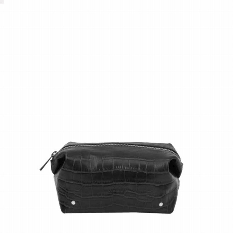 Women\'s Núnoo Small Bloom Texas Makeup Bag Black | URQ2962QU