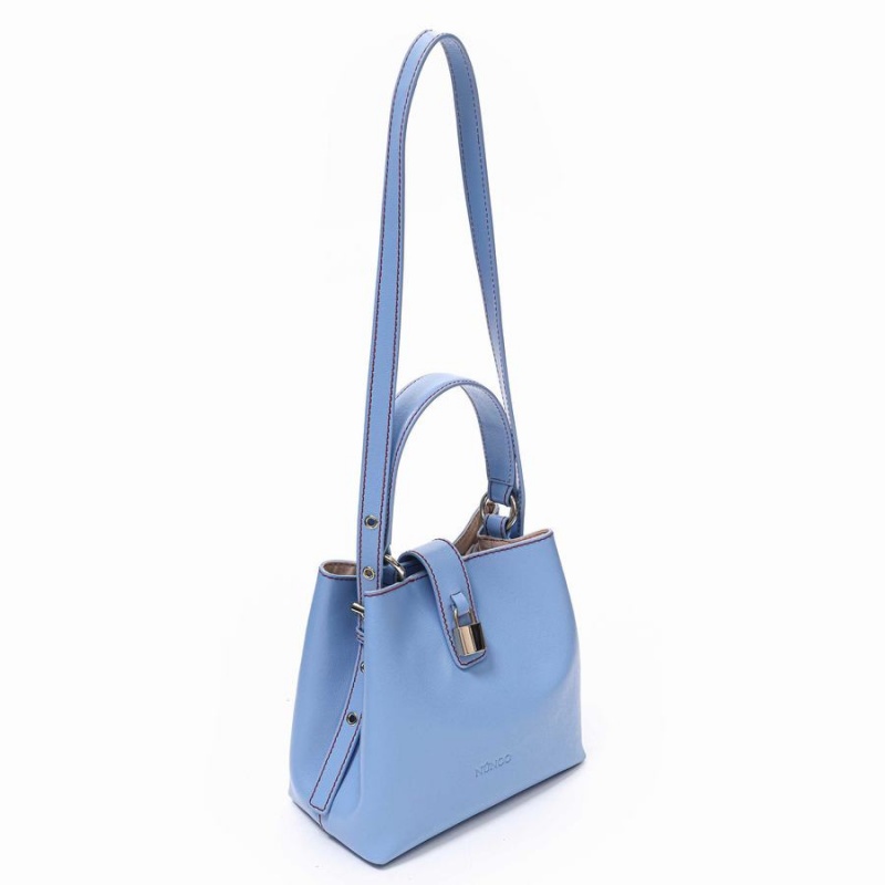 Women's Núnoo Small Chiara Florence Shoulder Bags Light Blue | MBC687UF