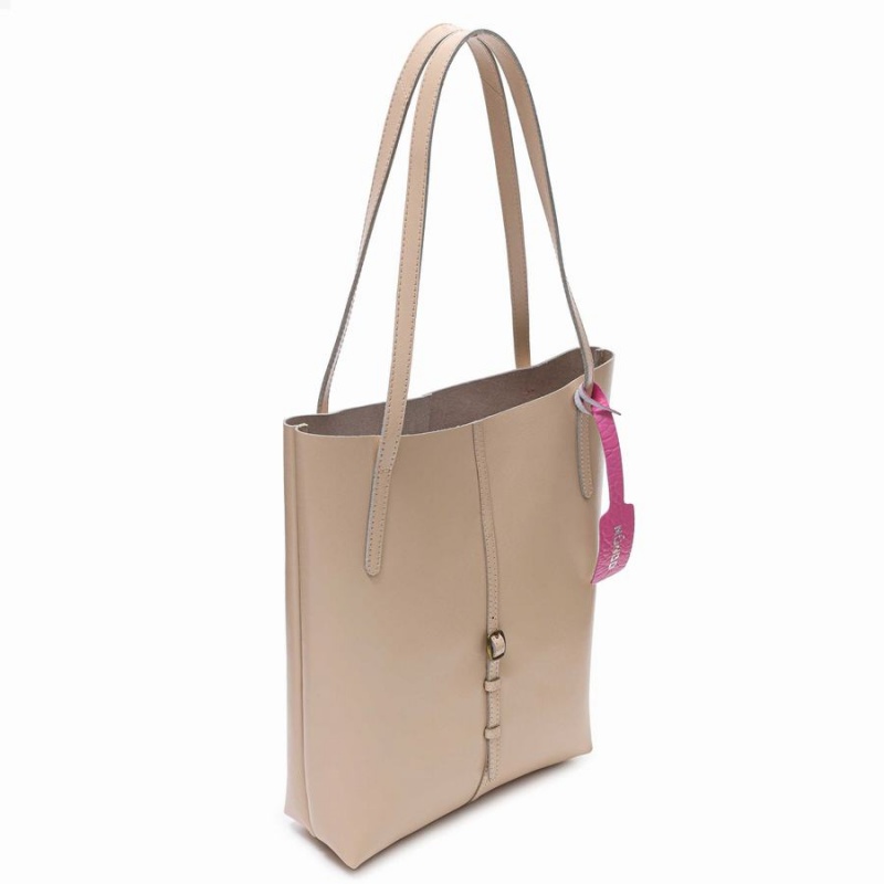 Women's Núnoo Small Fleur Buckle Florence Shoulder Bags Beige | RPL3927VL