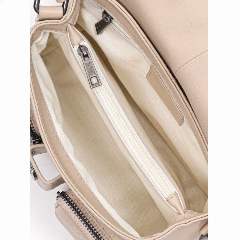 Women's Núnoo Small Honey Eyelet Florence Shoulder Bags Beige | LZN3622XD