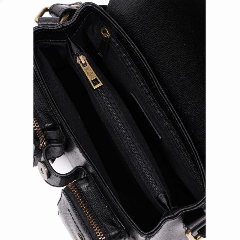 Women's Núnoo Small Honey Eyelet Florence Shoulder Bags Black | NPV4163ZD