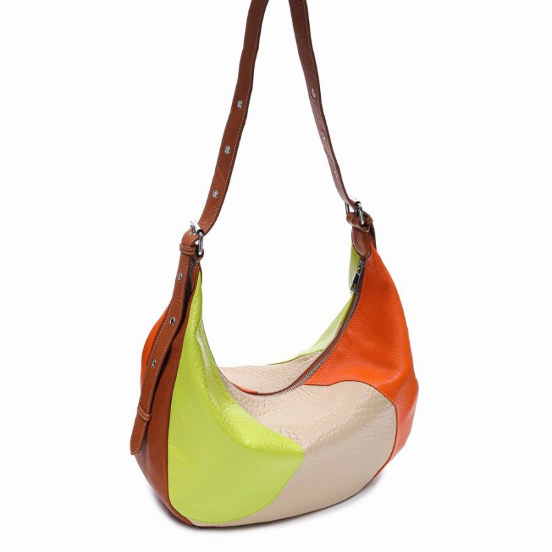 Women's Núnoo Stella New Zealand Susmie Shoulder Bags Beige Orange Yellow | RZI52YO