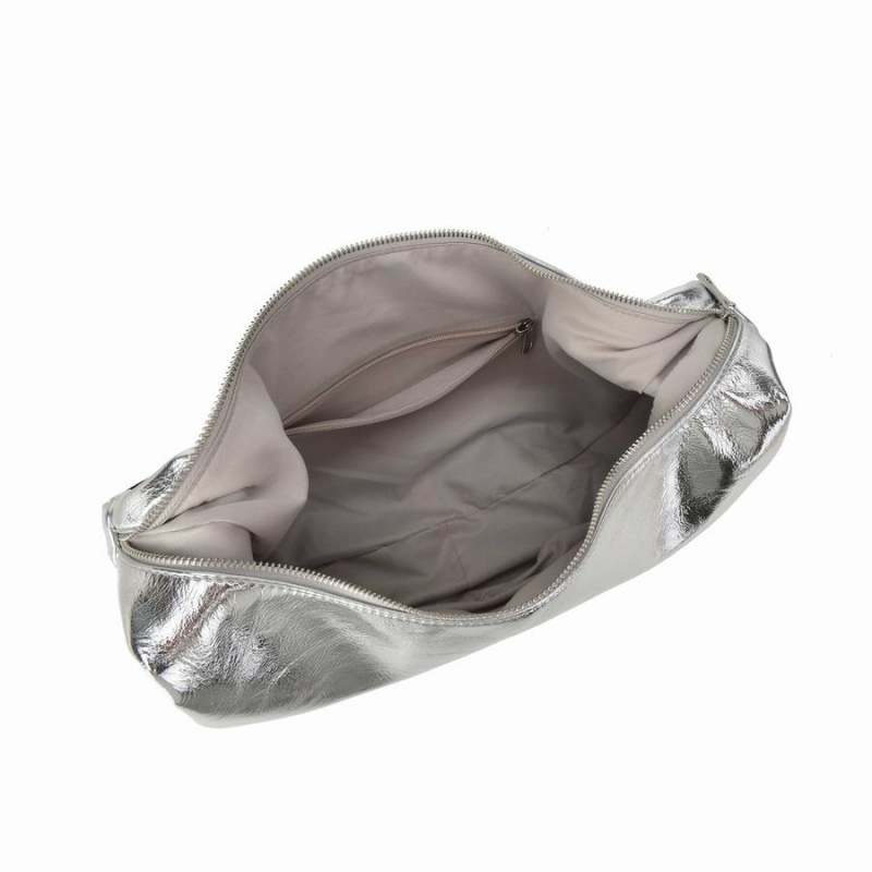 Women's Núnoo Stella Recycled Cool Shoulder Bags Silver | XQI482UQ