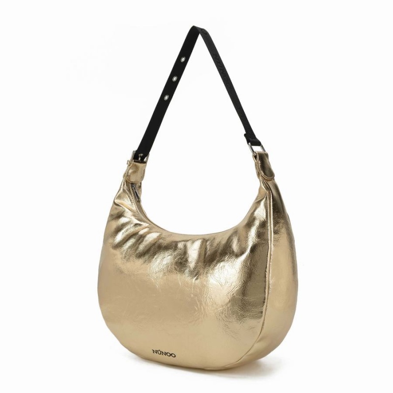 Women's Núnoo Stella Recycled Cool Shoulder Bags Gold | JYL2025EX