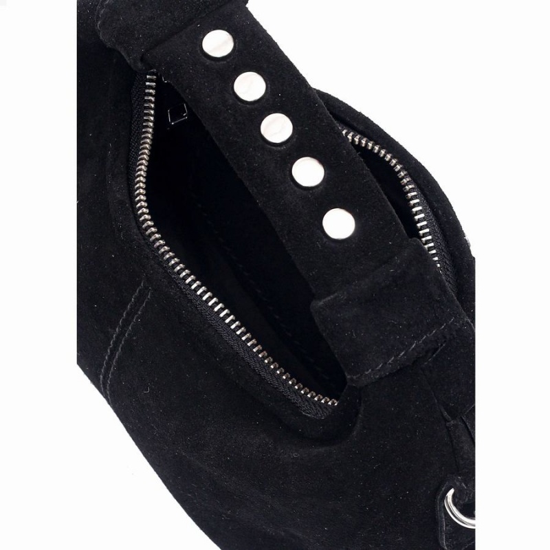 Women's Núnoo Vega Suede Small Bags Black | DCK1190PG